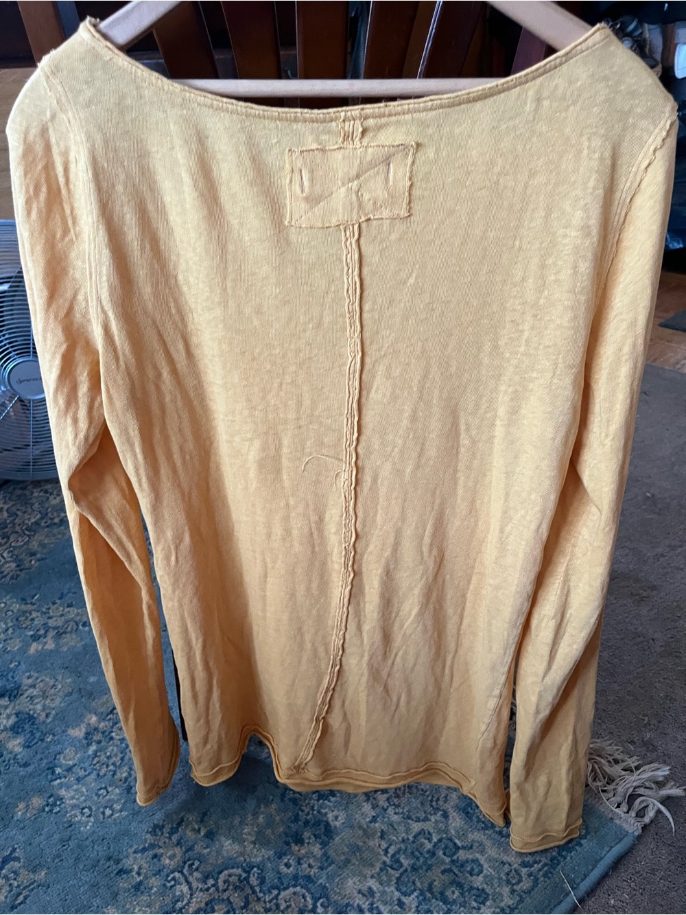 We The Free Mustard Yellow Long Sleeve Tee size large - Picture 10 of 10